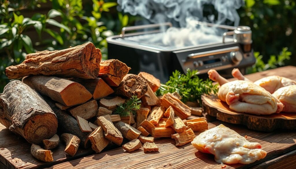 Wood Selection for Hickory-Smoked Chicken Wood Selection for Hickory-Smoked Chicken